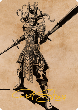 Zevlor, Elturel Exile Art Card (78) (Gold-Stamped Signature) [Commander Legends: Battle for Baldur's Gate Art Series] | Odin's Place