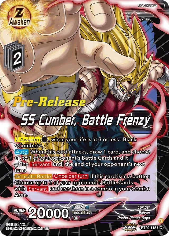 SS Cumber, Battle Frenzy (BT20-115) [Power Absorbed Prerelease Promos] | Odin's Place