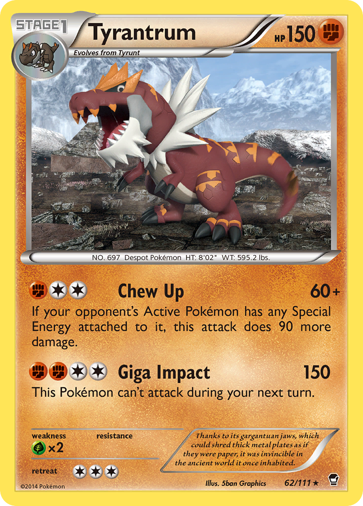 Tyrantrum (62/111) [XY: Furious Fists] | Odin's Place