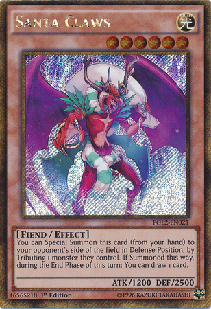 Santa Claws [PGL2-EN021] Gold Secret Rare | Odin's Place