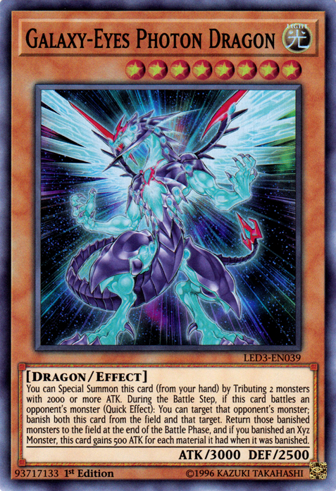 Galaxy-Eyes Photon Dragon [LED3-EN039] Super Rare | Odin's Place