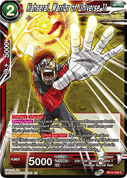 Kahseral, Warrior of Universe 11 (BT14-026) [Cross Spirits] | Odin's Place