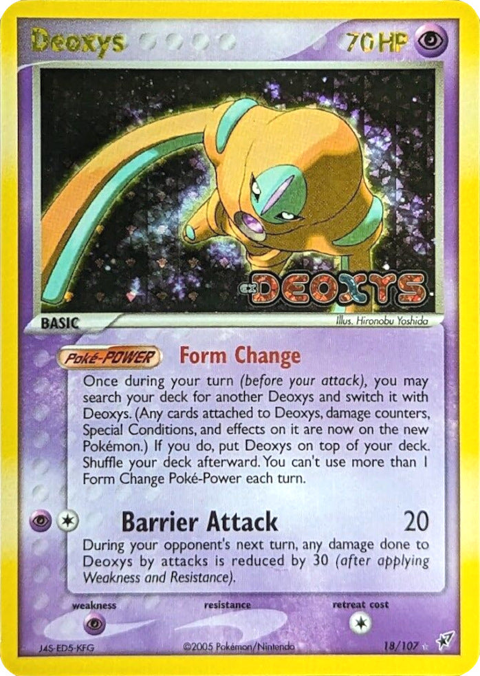 Deoxys (18/107) (Stamped) [EX: Deoxys] | Odin's Place