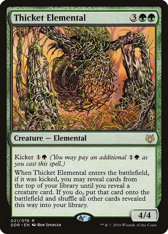 Thicket Elemental (21) [Duel Decks: Nissa vs. Ob Nixilis] | Odin's Place
