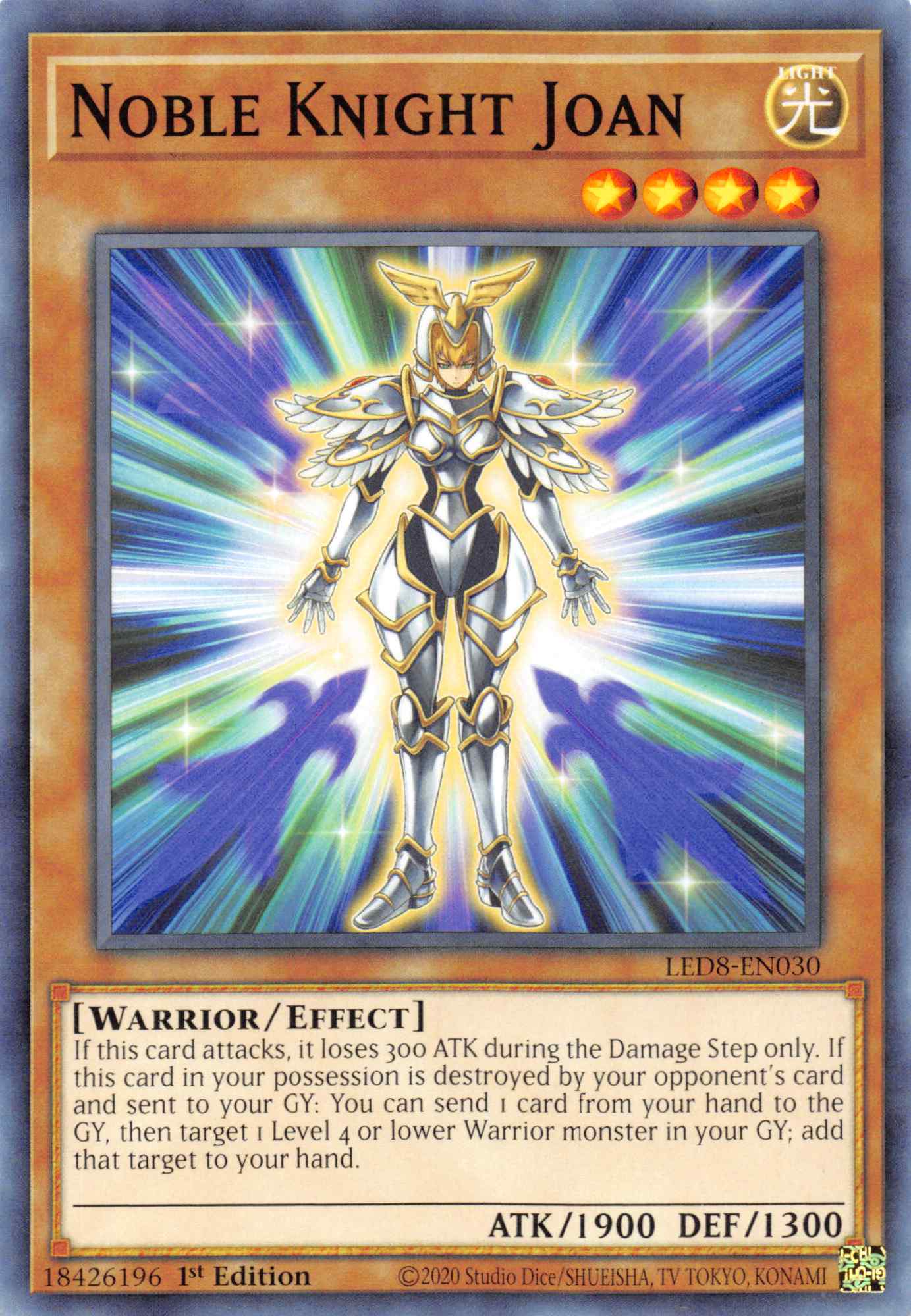 Noble Knight Joan [LED8-EN030] Common | Odin's Place