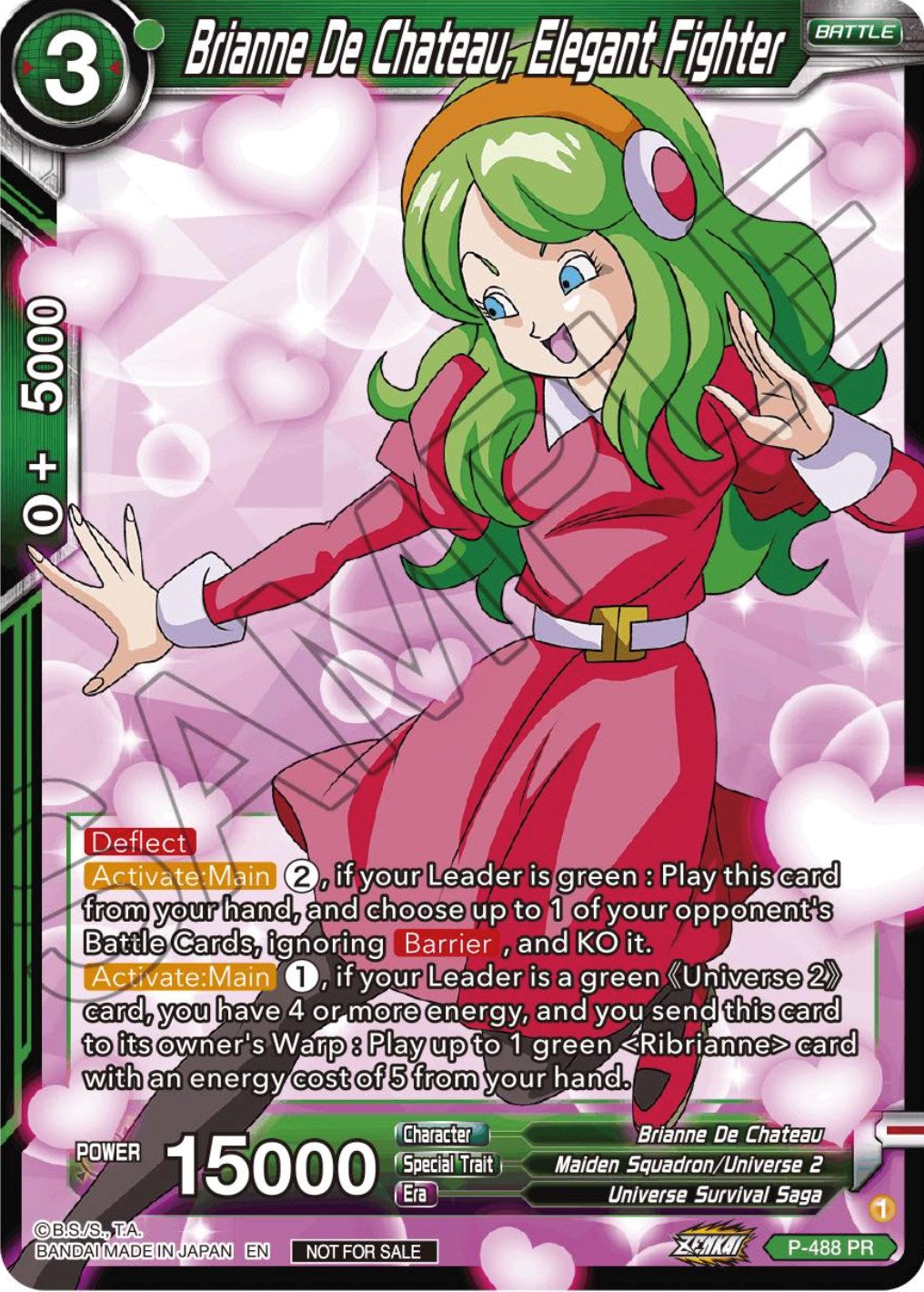 Brianne De Chateau, Elegant Fighter (Zenkai Series Tournament Pack Vol.3) (P-488) [Tournament Promotion Cards] | Odin's Place