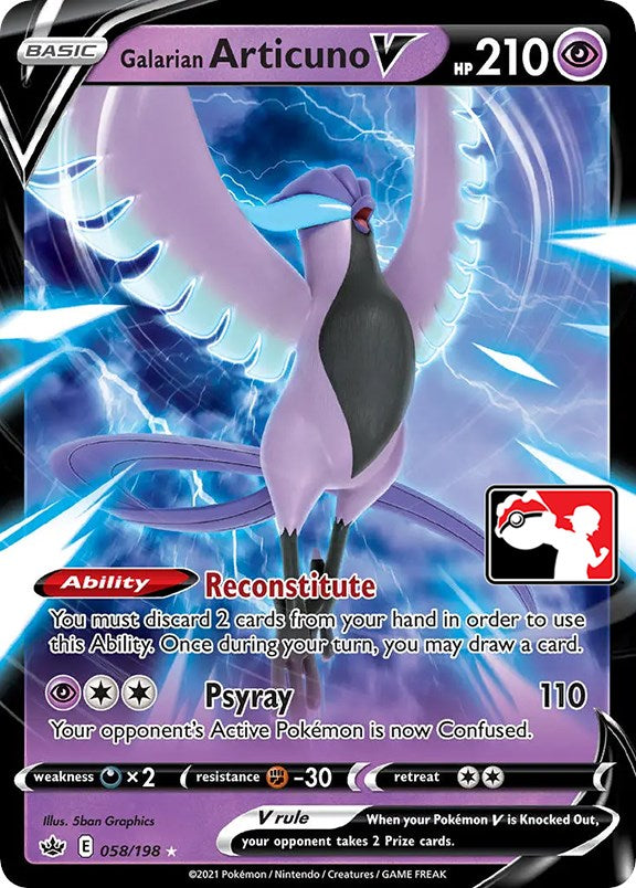 Galarian Articuno V (058/198) [Prize Pack Series One] | Odin's Place