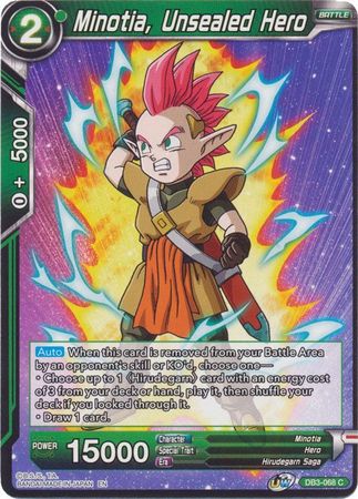 Minotia, Unsealed Hero (DB3-068) [Giant Force] | Odin's Place