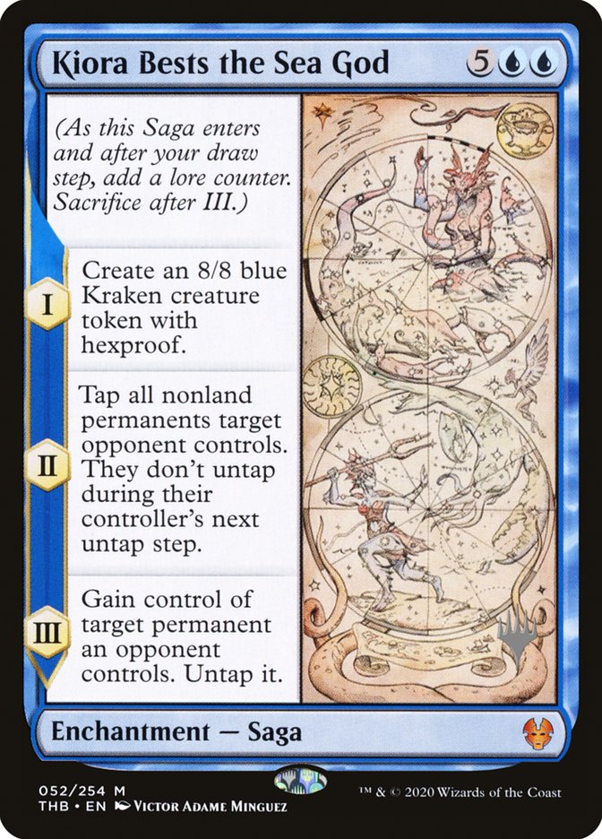 Kiora Bests the Sea God (Promo Pack) [Theros Beyond Death Promos] | Odin's Place
