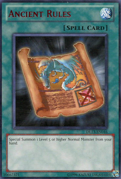 Ancient Rules (Red) [DL13-EN016] Rare | Odin's Place