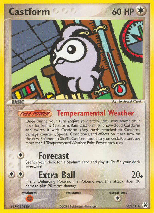 Castform (30/101) [EX: Hidden Legends] | Odin's Place