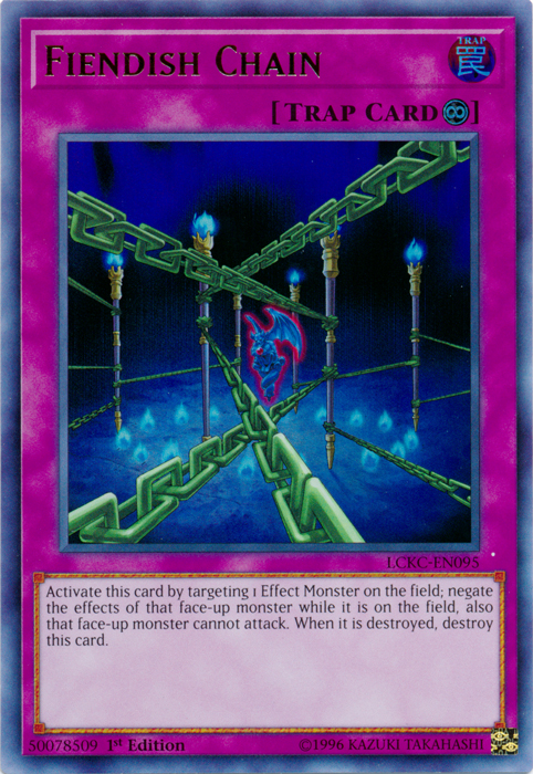 Fiendish Chain [LCKC-EN095] Ultra Rare | Odin's Place