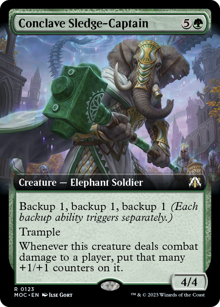 Conclave Sledge-Captain (Extended Art) [March of the Machine Commander] | Odin's Place