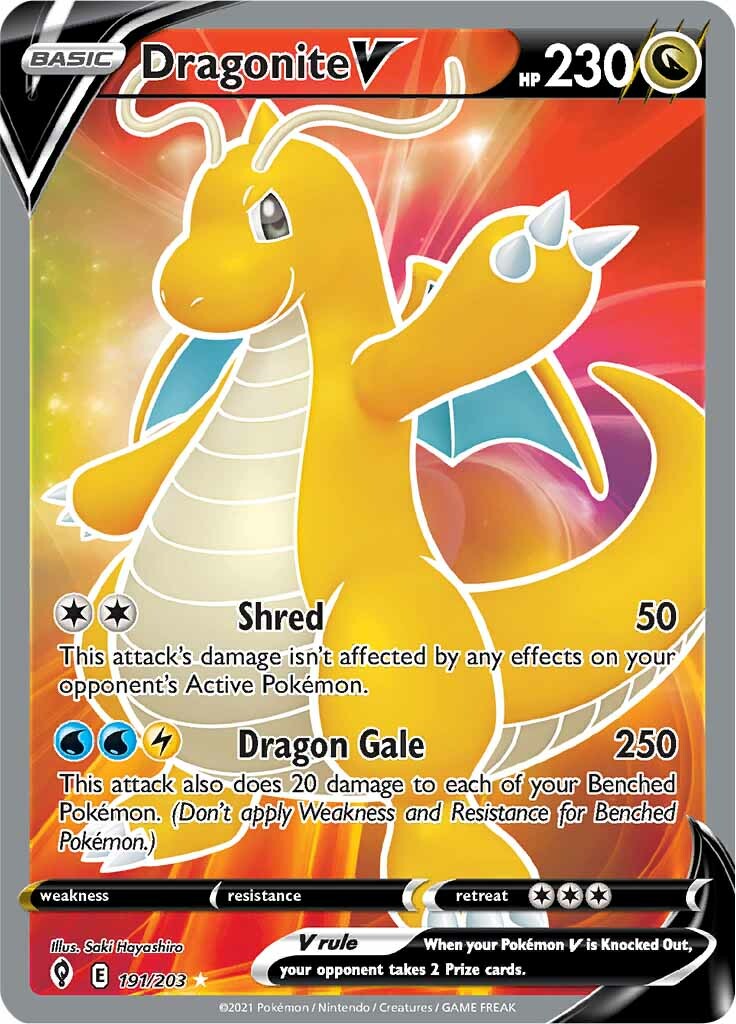 Dragonite V (191/203) [Sword & Shield: Evolving Skies] | Odin's Place