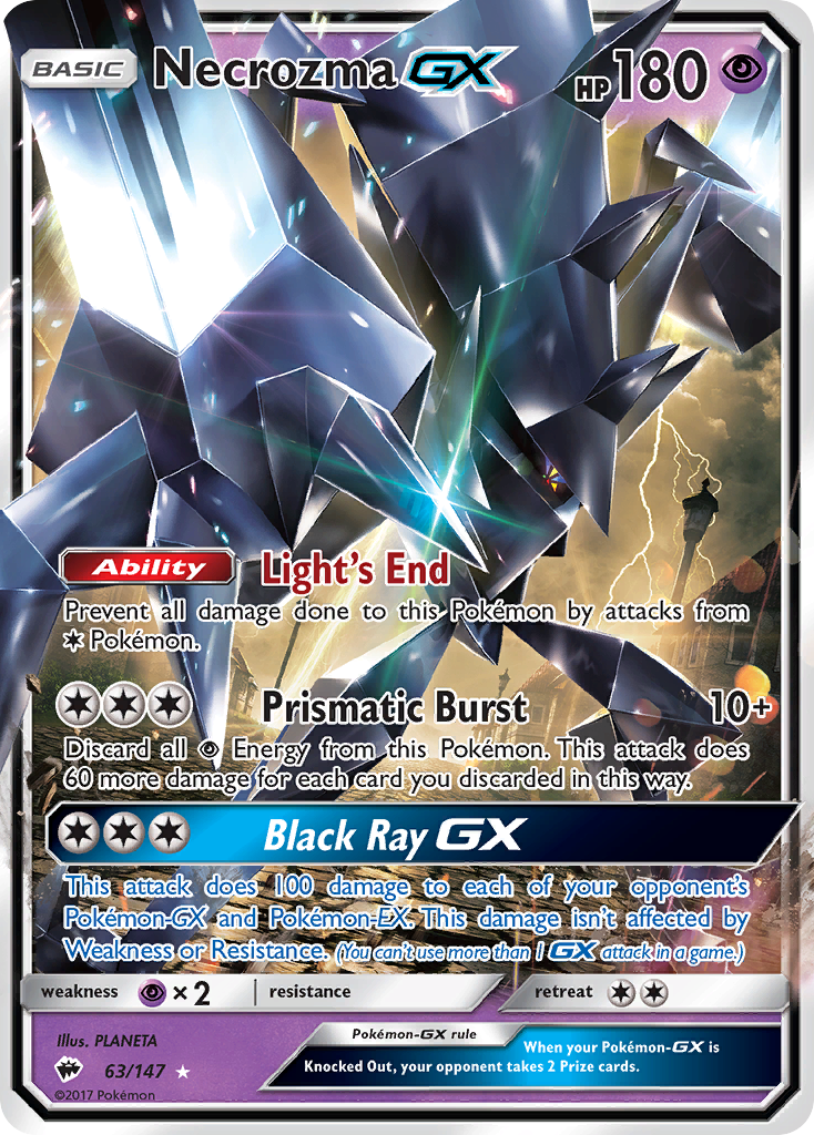 Necrozma GX (63/147) [Sun & Moon: Burning Shadows] | Odin's Place