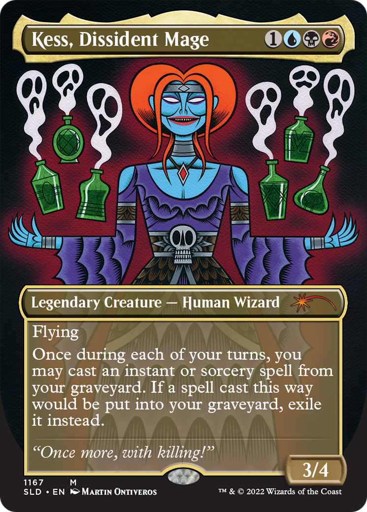 Kess, Dissident Mage (Borderless) [Secret Lair Drop Series] | Odin's Place