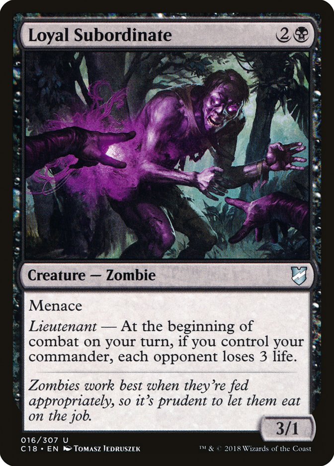 Loyal Subordinate (16) [Commander 2018] | Odin's Place