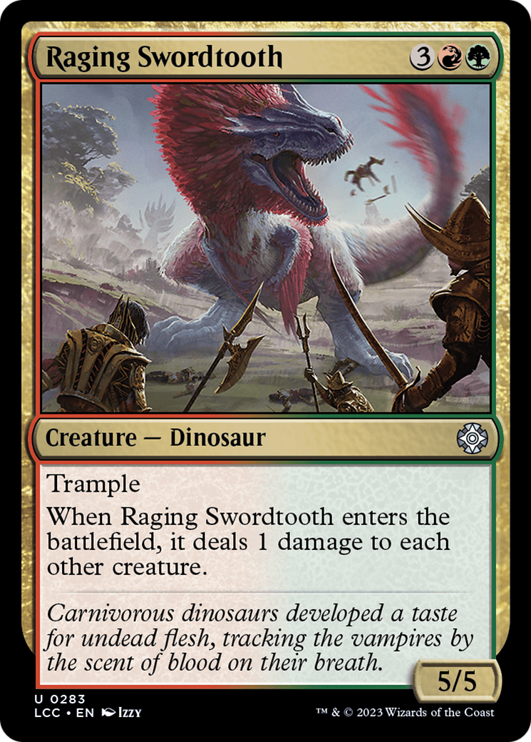 Raging Swordtooth [The Lost Caverns of Ixalan Commander] | Odin's Place