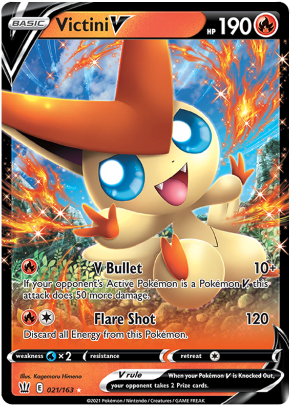 Victini V (021/163) [Sword & Shield: Battle Styles] | Odin's Place