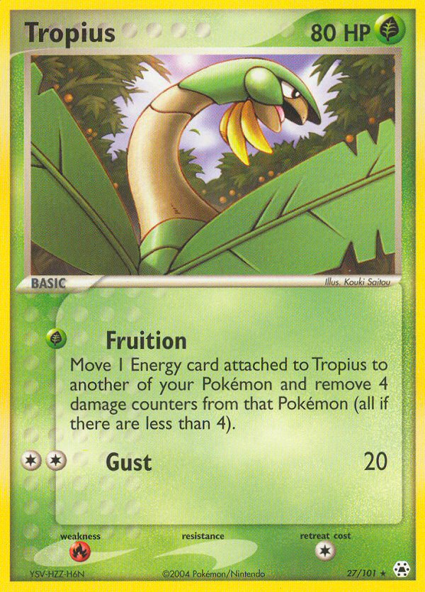 Tropius (27/101) [EX: Hidden Legends] | Odin's Place