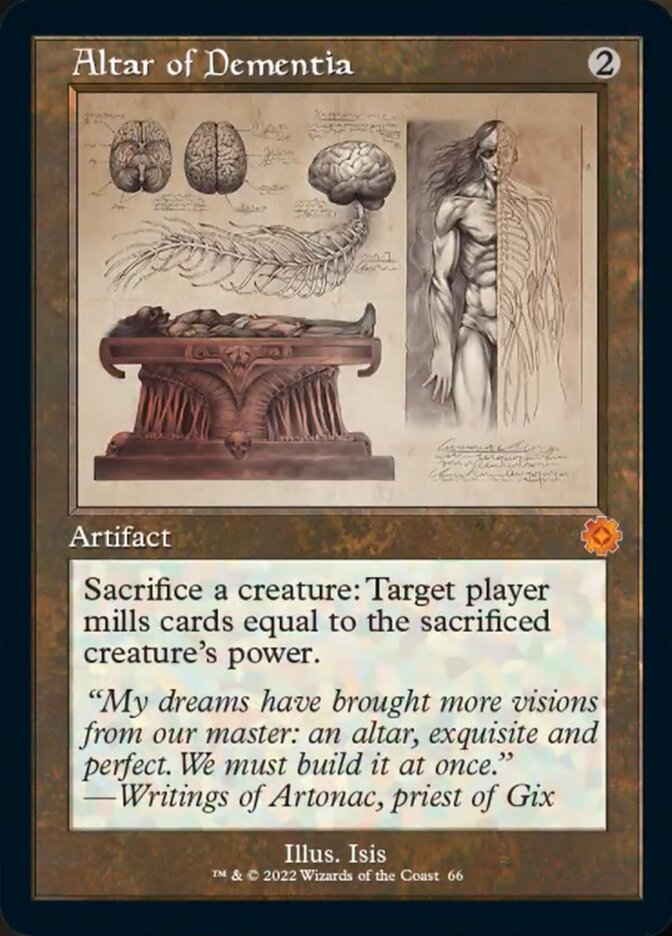 Altar of Dementia (Retro Schematic) [The Brothers' War Retro Artifacts] | Odin's Place