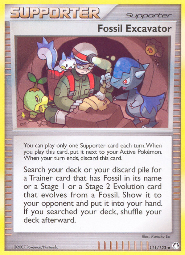 Fossil Excavator (111/123) [Diamond & Pearl: Mysterious Treasures] | Odin's Place
