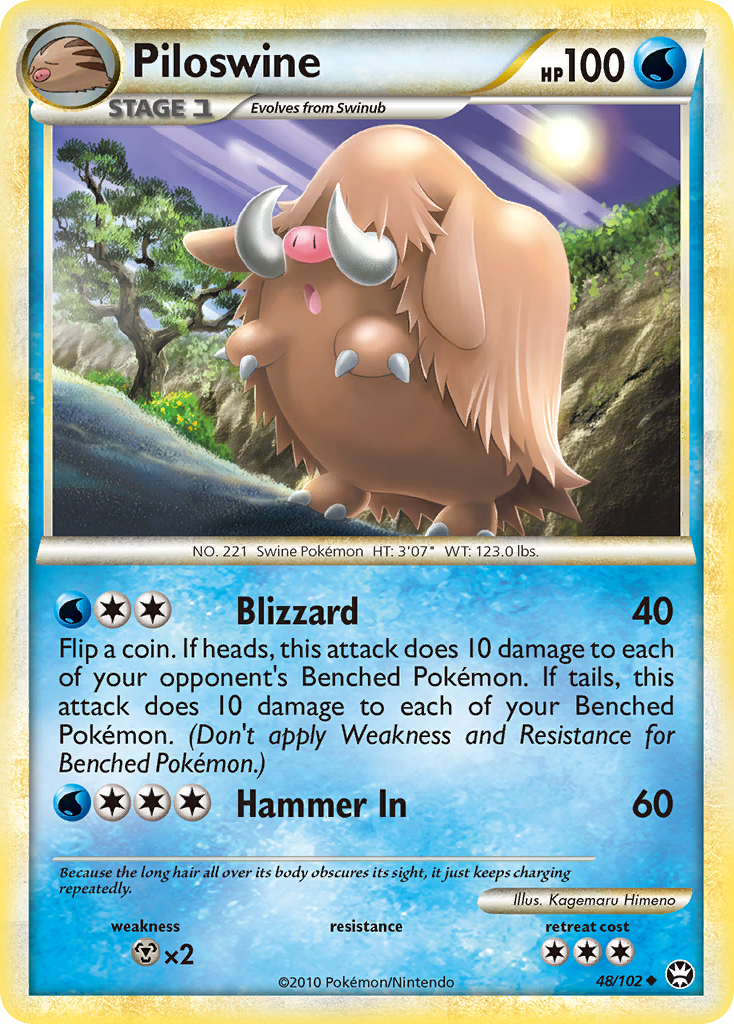 Piloswine (48/102) [HeartGold & SoulSilver: Triumphant] | Odin's Place