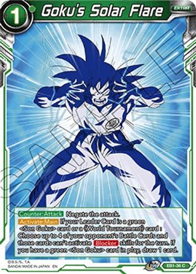 Goku's Solar Flare (EB1-36) [Battle Evolution Booster] | Odin's Place