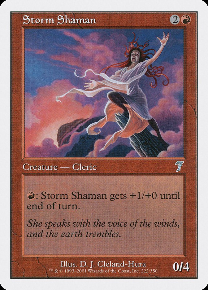 Storm Shaman (222) [Seventh Edition] | Odin's Place