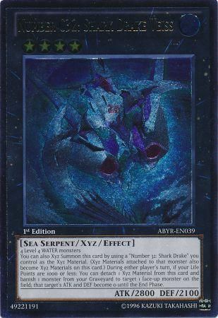 Number C32: Shark Drake Veiss (UTR) [ABYR-EN039] Ultimate Rare | Odin's Place