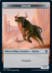Golem (026) // Thopter Double-Sided Token [Commander 2021 Tokens] | Odin's Place