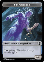 Salamander Warrior // Shapeshifter Double-Sided Token [The Lost Caverns of Ixalan Commander Tokens] | Odin's Place