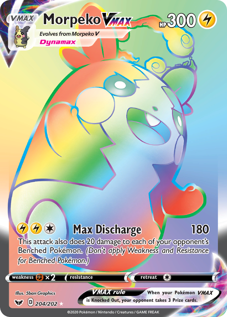 Morpeko VMAX (204/202) [Sword & Shield: Base Set] | Odin's Place