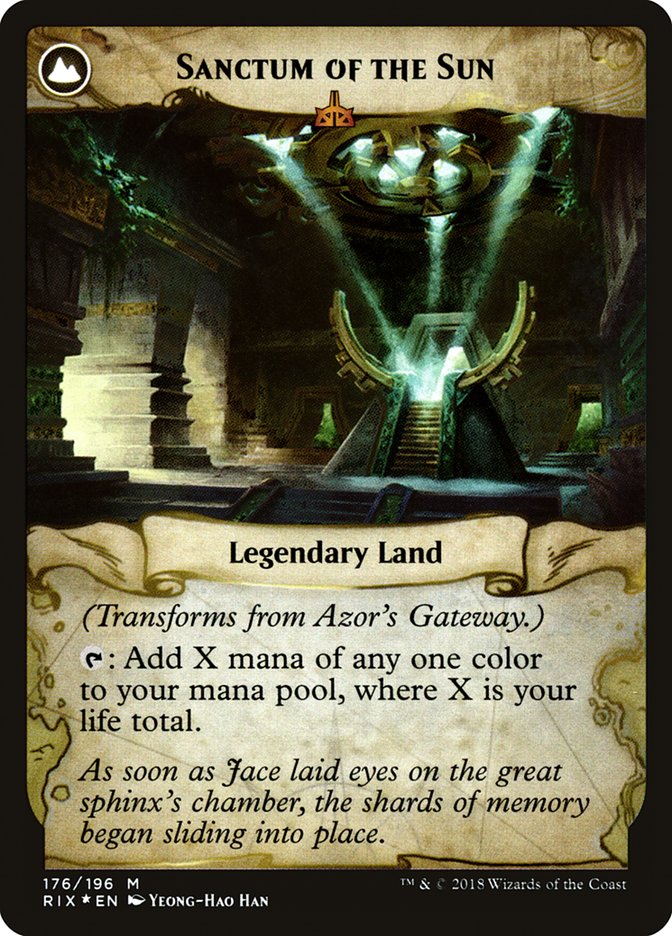 Azor's Gateway // Sanctum of the Sun [Rivals of Ixalan Prerelease Promos] | Odin's Place