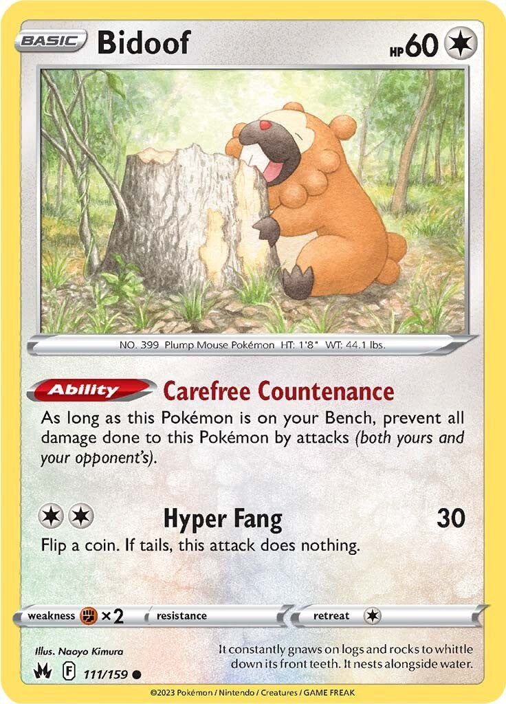 Bidoof (111/159) [Sword & Shield: Crown Zenith] | Odin's Place