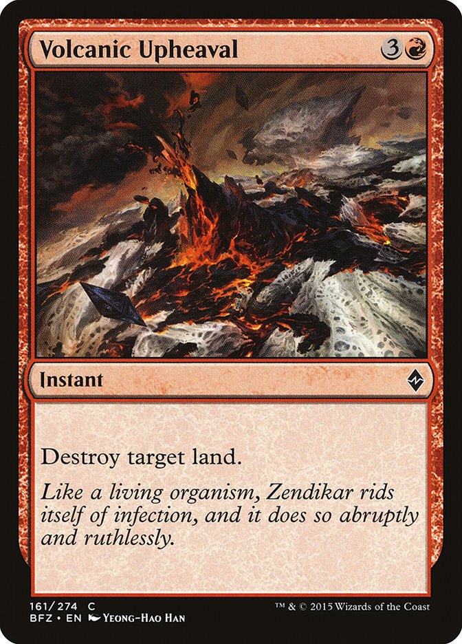Volcanic Upheaval (161) [Battle for Zendikar] | Odin's Place
