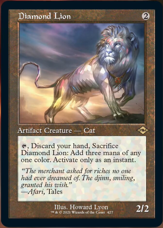 Diamond Lion (Retro Foil Etched) [Modern Horizons 2] | Odin's Place