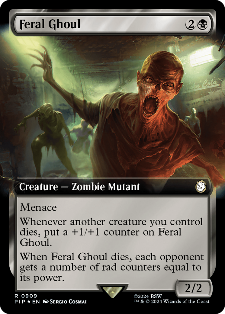 Feral Ghoul (Extended Art) (Surge Foil) [Fallout] | Odin's Place