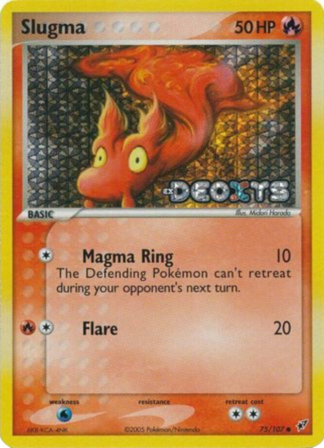 Slugma (75/107) (Stamped) [EX: Deoxys] | Odin's Place
