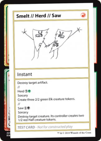 Smelt // Herd // Saw (2021 Edition) [Mystery Booster Playtest Cards] | Odin's Place