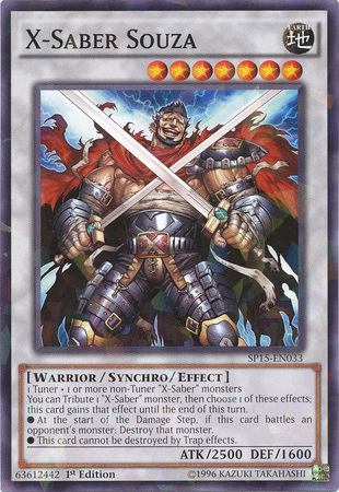 X-Saber Souza [SP15-EN033] Shatterfoil Rare | Odin's Place