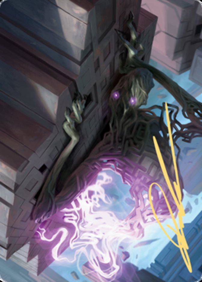Skyclave Shade Art Card (Gold-Stamped Signature) [Zendikar Rising Art Series] | Odin's Place