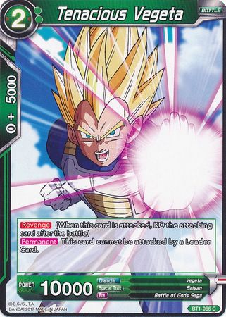 Tenacious Vegeta (BT1-066) [Galactic Battle] | Odin's Place