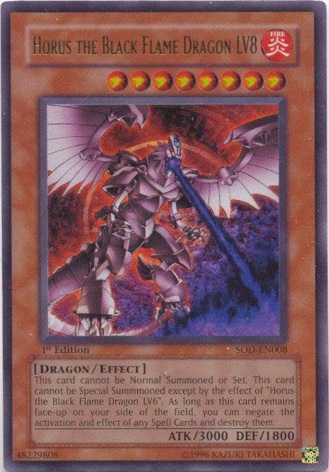 Horus the Black Flame Dragon LV8 [SOD-EN008] Ultra Rare | Odin's Place
