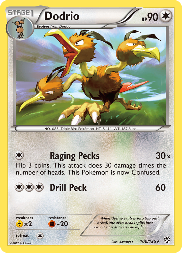 Dodrio (100/135) [Black & White: Plasma Storm] | Odin's Place