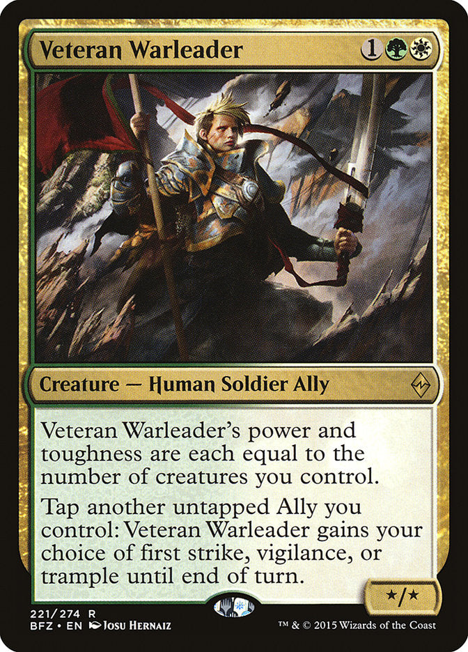Veteran Warleader (221) [Battle for Zendikar] | Odin's Place