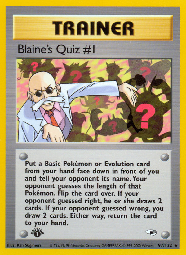 Blaine's Quiz #1 (97/132) [Gym Heroes 1st Edition] | Odin's Place