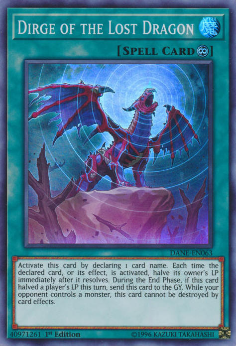 Dirge of the Lost Dragon [DANE-EN063] Super Rare | Odin's Place
