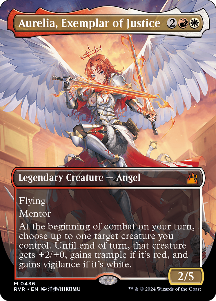 Aurelia, Exemplar of Justice (Anime Borderless) [Ravnica Remastered] | Odin's Place