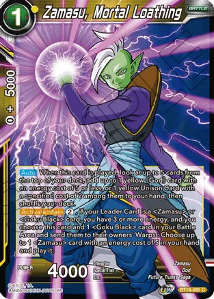 Zamasu, Mortal Loathing (BT16-091) [Realm of the Gods] | Odin's Place